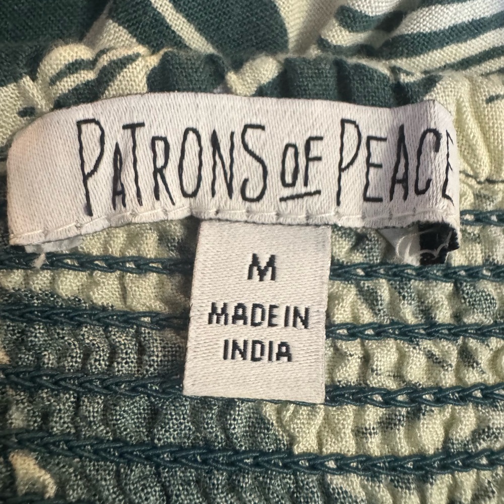 Patrons of Peace leaf print wide leg palazzo pants - Picture 4 of 9